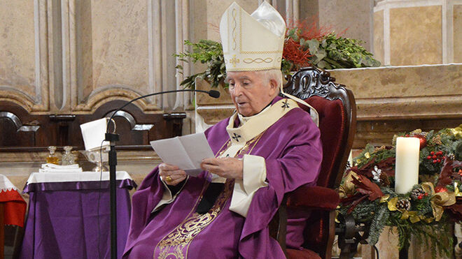 Cañizares, durante la misa