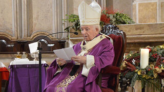 Cañizares, durante la misa