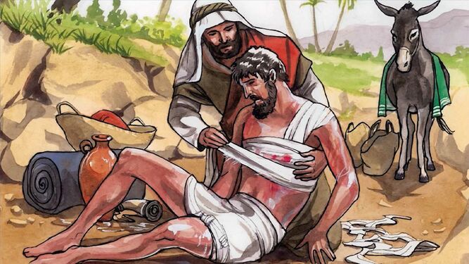 El buen samaritano.