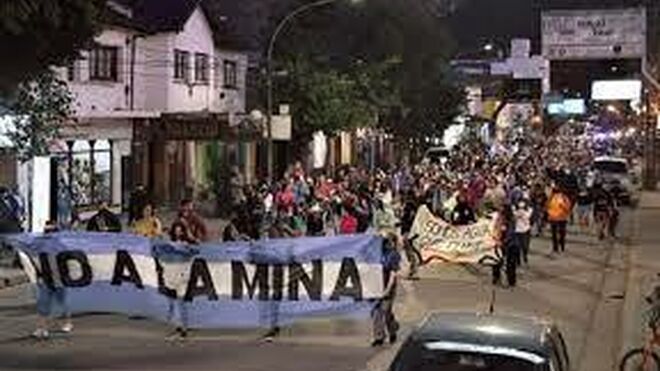 Protestas contra la Megaminería en el Chubut