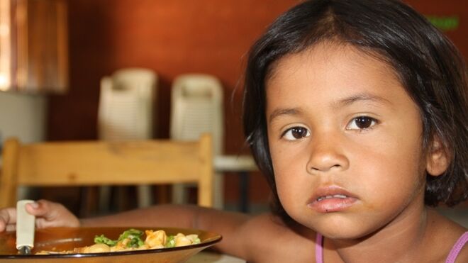 Niña en Paraguay.