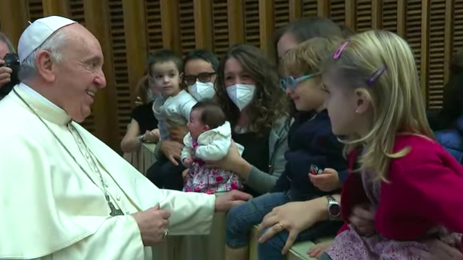 El Papa, con los empleados vaticanos