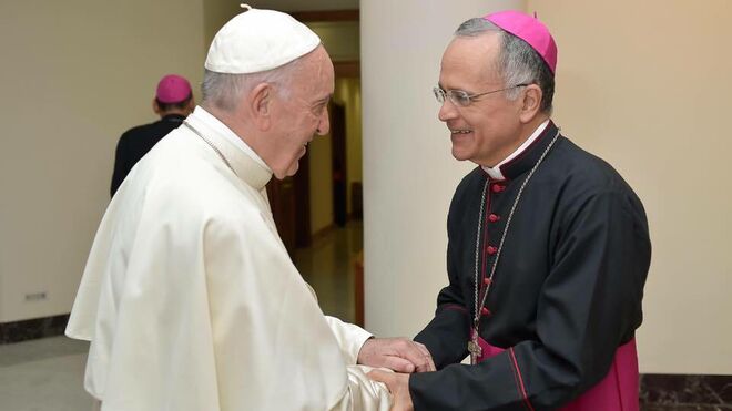 Silvio Báez, con el Papa