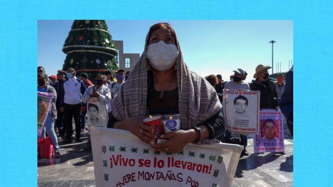 Celebran Misa en Basílica por los 43 normalistas de Ayotzinapa. Foto: EFE