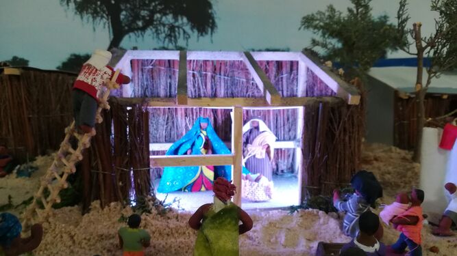 El nacimiento de Jesús en un campo de refugiados.