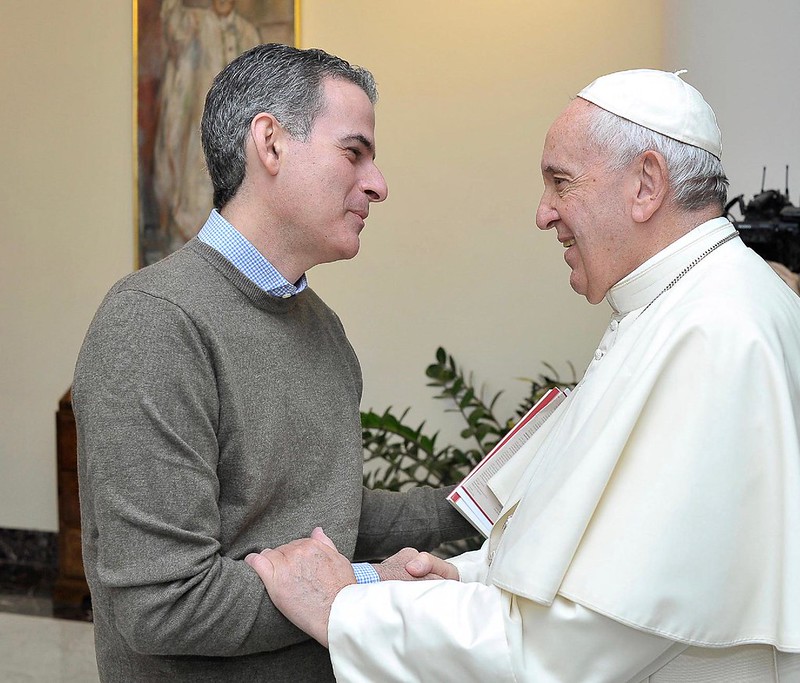 Luciani con el Papa Francisco