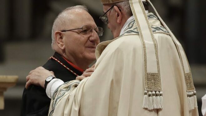 Francisco y el cardenal Sako