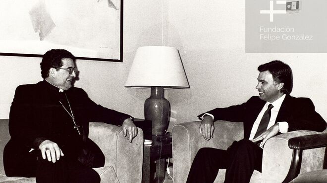 Gabino Díaz Merchán, con Felipe González