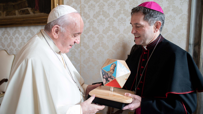 El Papa y Joseba Segura