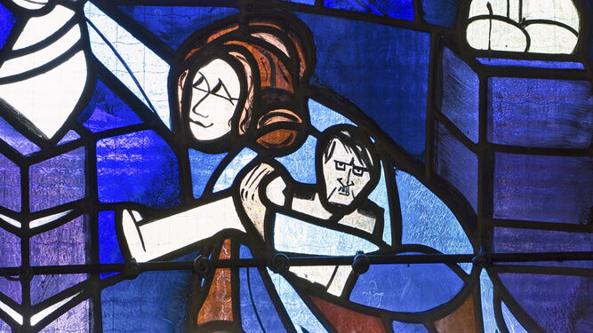 La representación de Hitler la iglesia de Vasperviller.