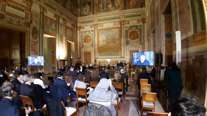 Reunión de la comisión antiCovid-19 en el Vaticano