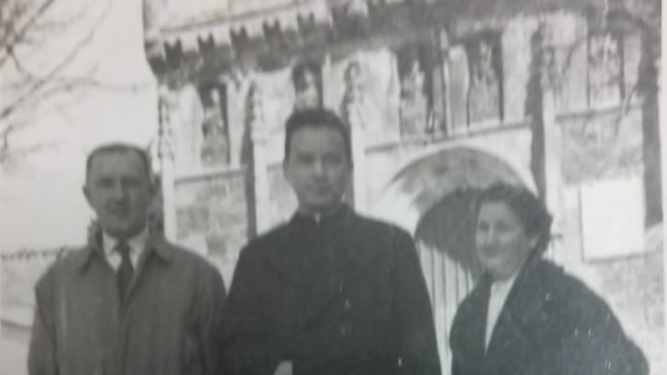 Rutilio, con los Gerrikagoitia