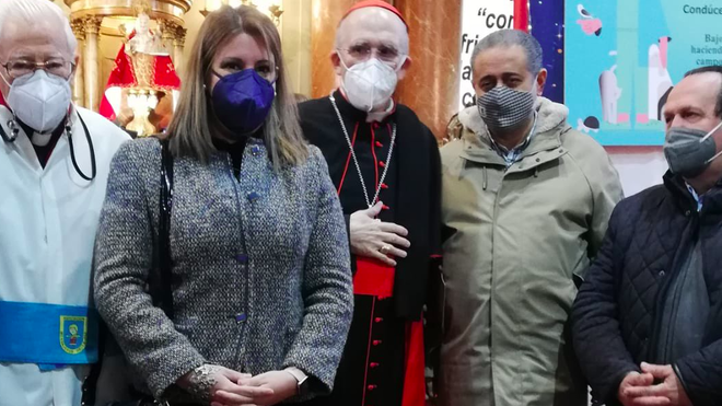 Osoro, con el padre Ángel, en San Antón