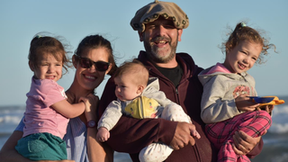 Ignacio Puente y su familia