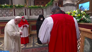 Oración en común ante la tumba de San Pablo