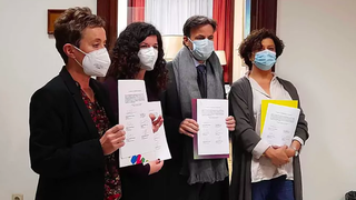 Diputados firmantes de la iniciativa para una comisión de investigación