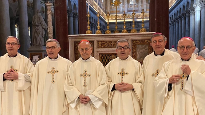 Obispos en la cuarta jornada de la visita Ad limina