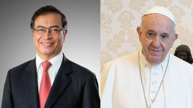 Francisco recibe al líder colombiano Gustavo Petro