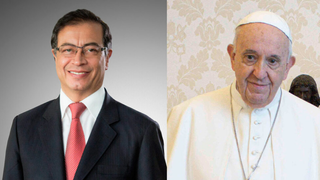 Francisco recibe al líder colombiano  Gustavo Petro