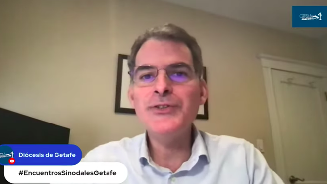 Rafael Luciani, durante su conversación en la diócesis de Getafe