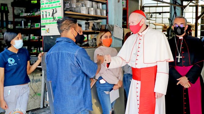 En los ejercicios de sinodalidad, de escucha y discernimiento comunitario.