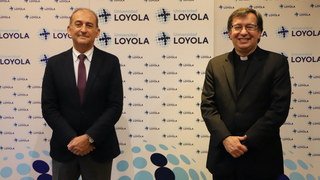 Rectores de Loyola y UCU, Gabriel Pérez Alcalá y Julio Fernández Techera SJ