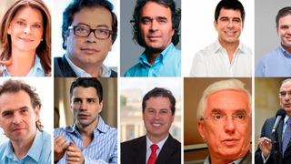 Candidatos a las elecciones en Colombia