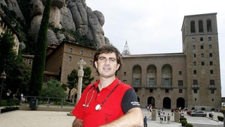 Jordi Blancafort, enfermero en Montserrat