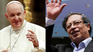 El Papa y Gustavo Petro