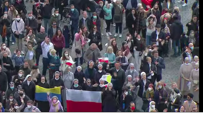Banderas de Ucrania y Polonia