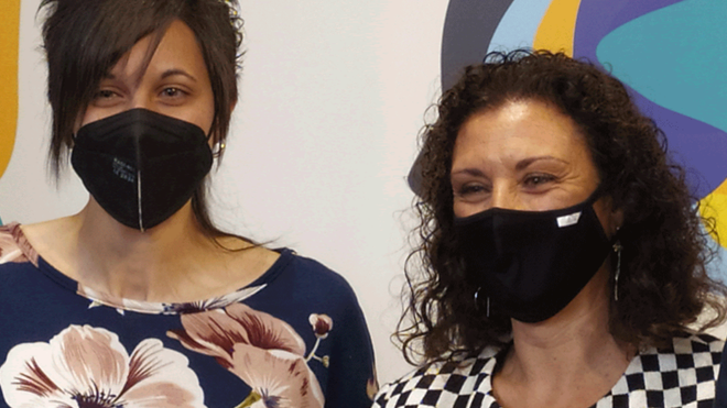 Jordina Torrens y Elena García Armada