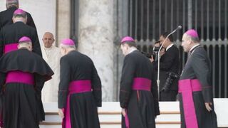 Obispos de Bielorrusia en el Vaticano. Foto de archivo