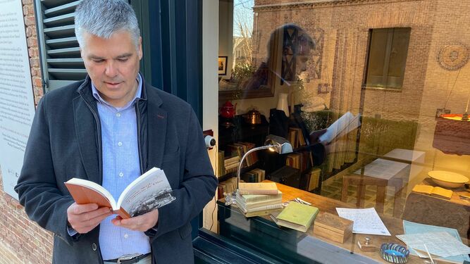 Josep Otón, en la Residencia de Estudiantes