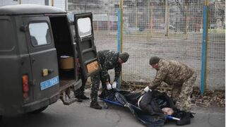 Un ucraniano asesinado por el ejército ruso a las afueras de Kiev.