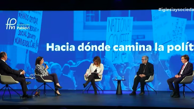 Debate sobre política en la Fundación Pablo VI