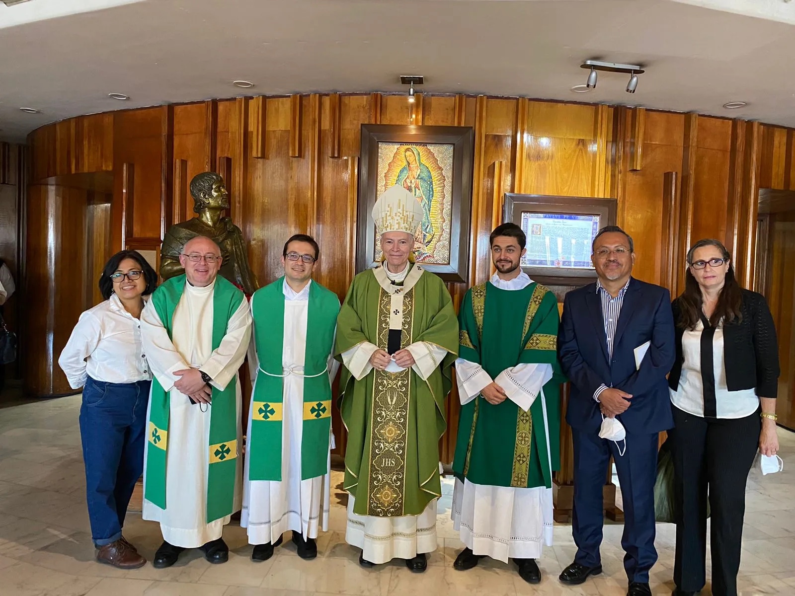 El Cardenal Carlos Aguiar recibió al responsable del movimiento en la Ciudad de México, Maximino Pineda