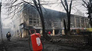 Bombardeo ruso a la torre de televisión de Kiev