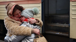 Niños en la guerra de Ucrania