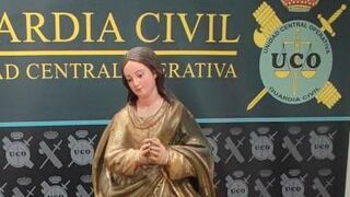 La Guardia Civil recupera una talla de la virgen robada en 2016