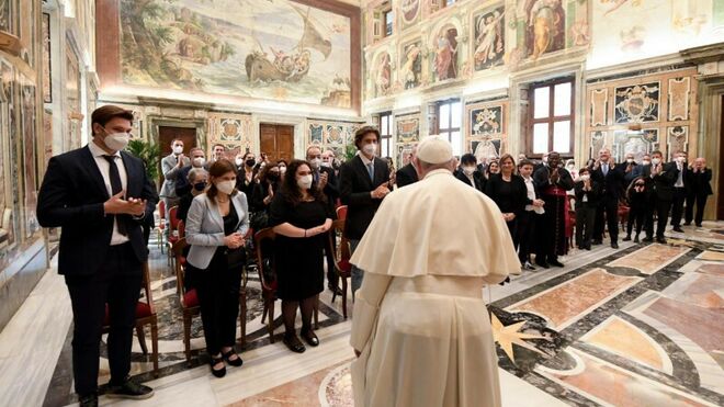 Recepción del Papa a la asociación 'Tengo sed'