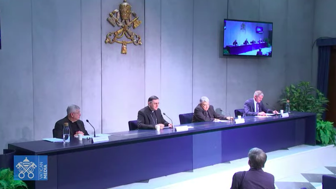 Un momento de la rueda de prensa