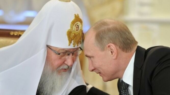 Vladimir Putin y patriarca Kirill