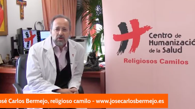 José Carlos Bermejo, durante la Statio Orbis