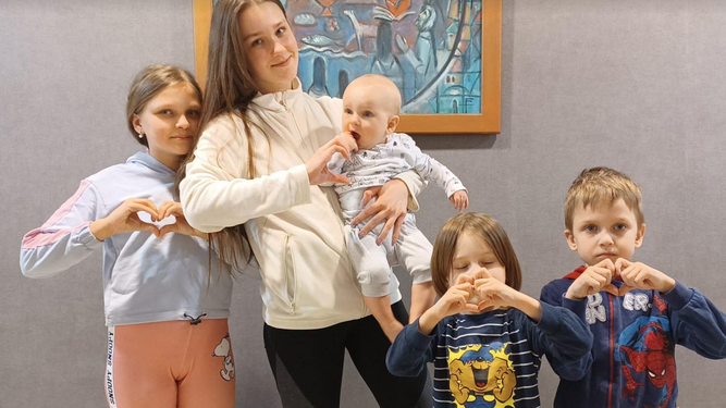 Niños ucranianos
