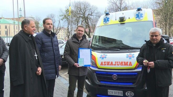 La ambulancia del Papa para los niños, en Ucrania