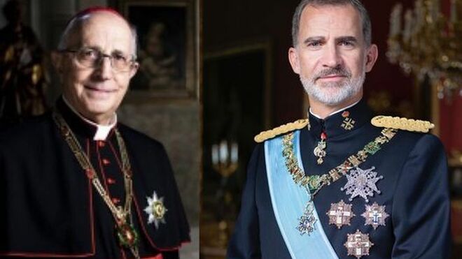 Cardenal Filoni y Felipe VI