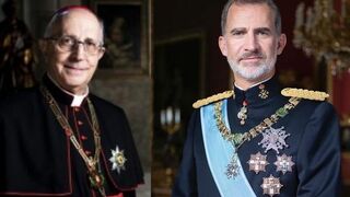 Cardenal Filoni y Felipe VI