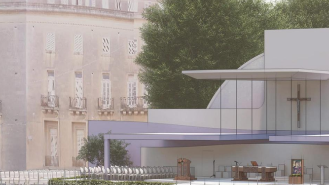 El palco de la misa de Floriana
