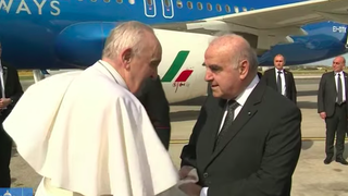 Francisco, recibido por el presidente de Malta