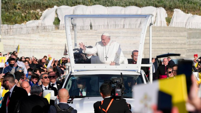 Francisco, en el santuario de Gozo